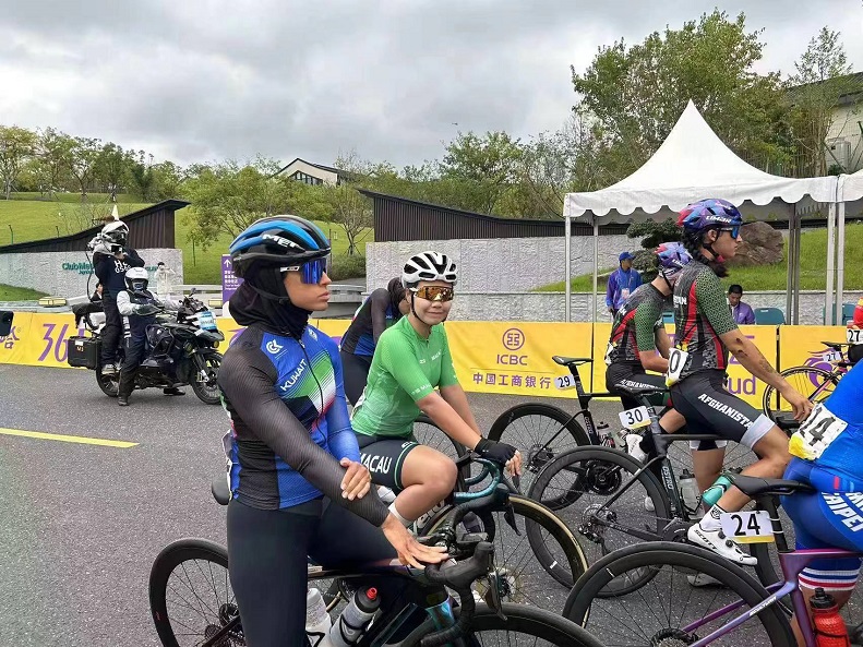 圖二公路單車女子個人賽區海欣創歷來澳門參加公路單車的最高名次